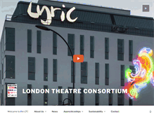 Tablet Screenshot of londontheatreconsortium.com
